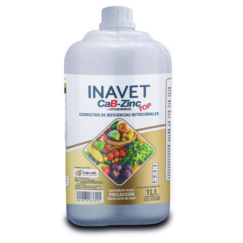 INAVET CAB-ZINC TOP - 4LT