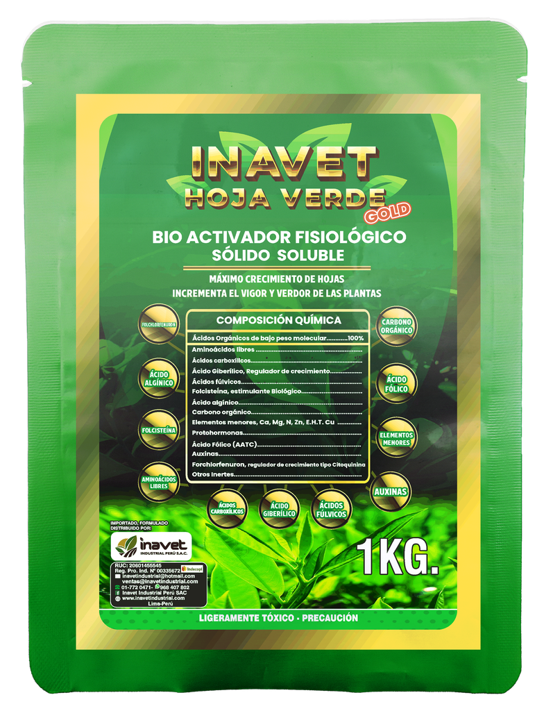 INAVET - HOJA VERDE GOLD - 1KG